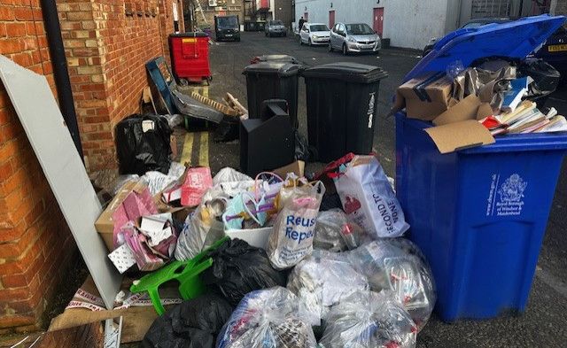 Flytipped rubbish in Maidenhead